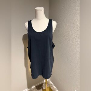 Property of No One Navy Blue Relaxed Fit Tank – Size L